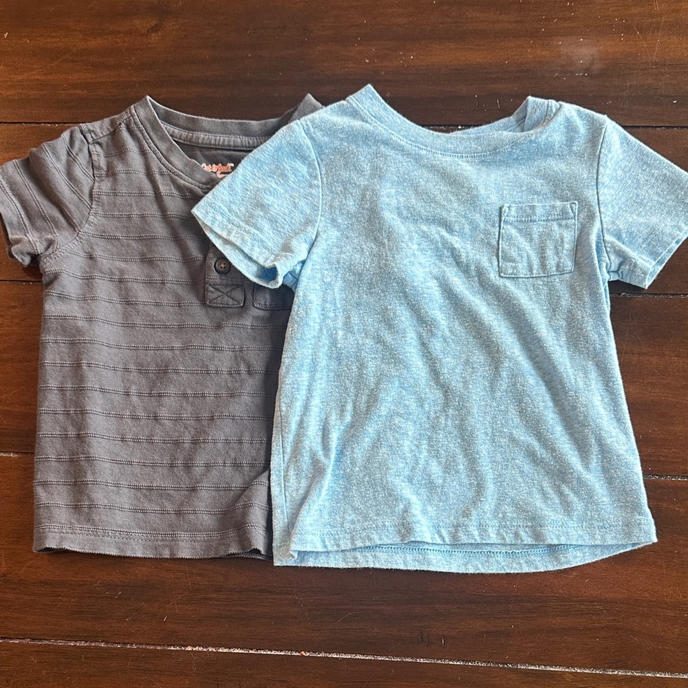 18 months Cat and Jack Kids Gray and Blue T-Shirts